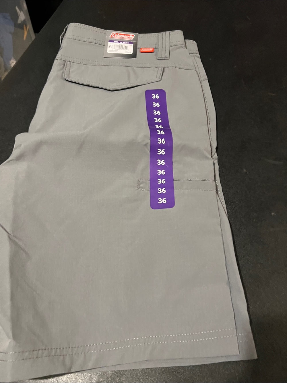 Coleman Men's Light Gray Flat Front Shorts